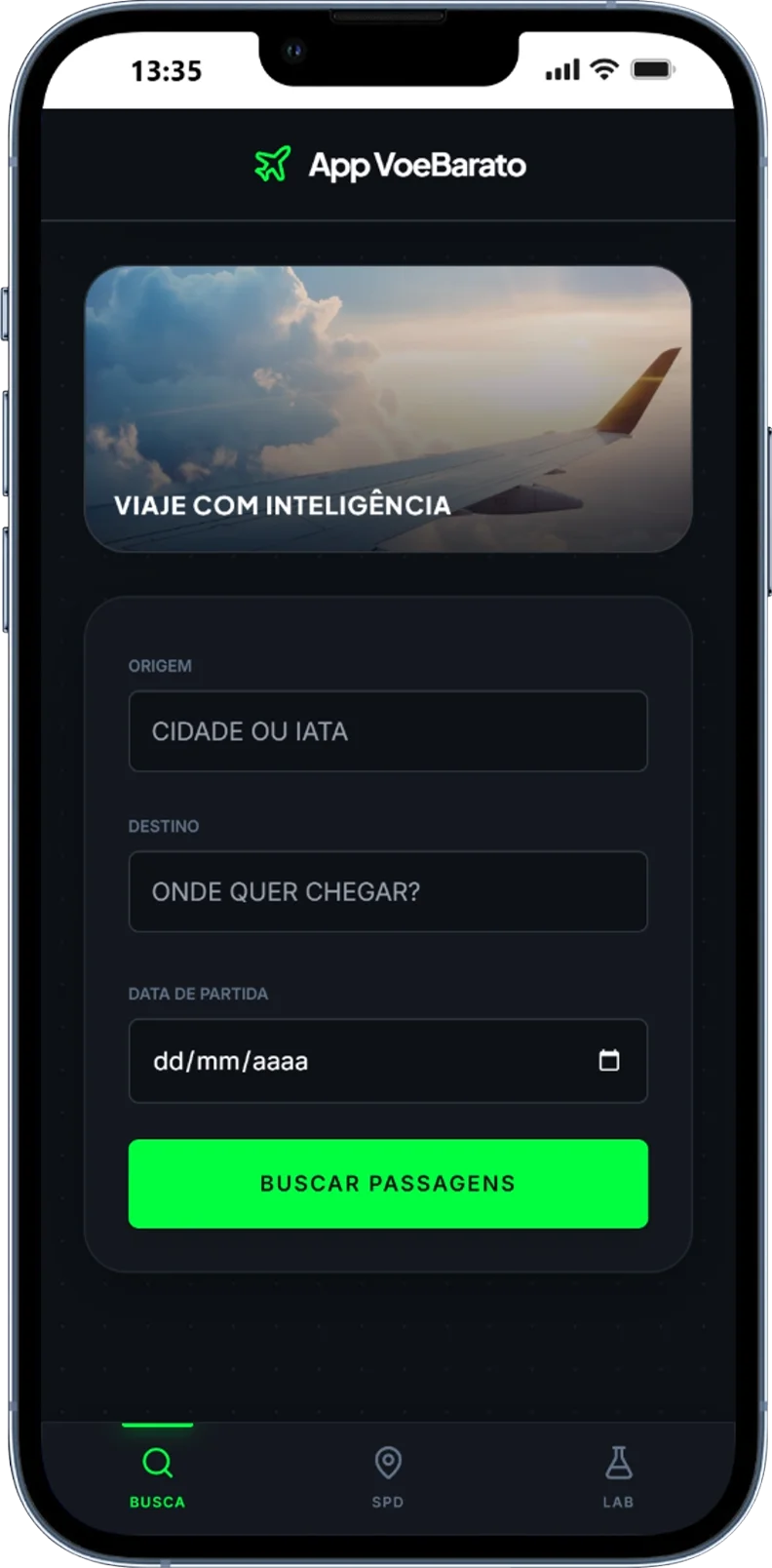 Interface de Busca do App